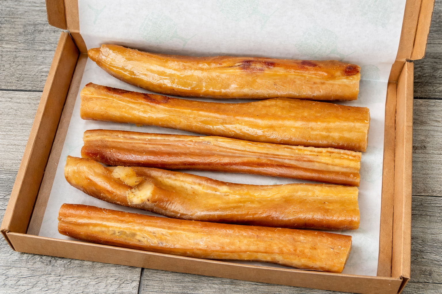 Premium Long Pork Rind Dog Chews – Natural Air-Dried Protein Treats for Dogs (Grain-Free, High Protein) - Image 2